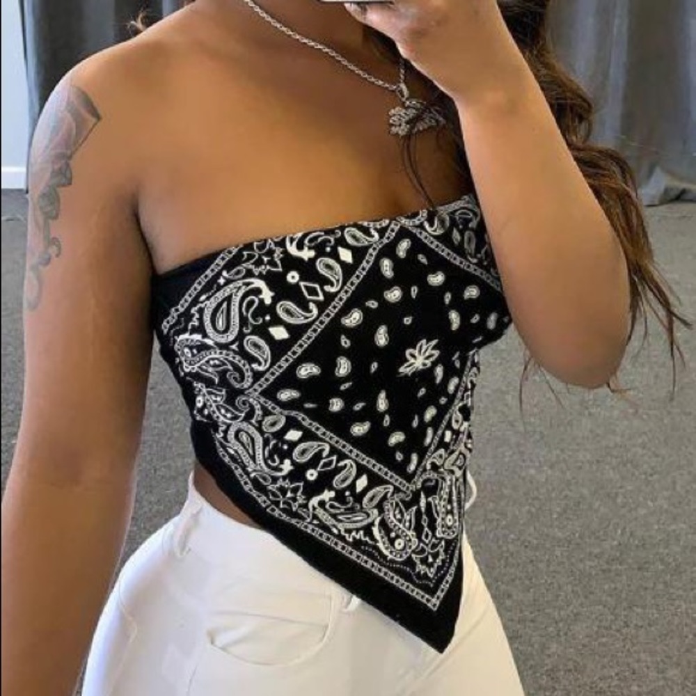Handkerchief Bandana Bandeau Top